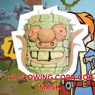 x1 GLOWING CORN COB MASK