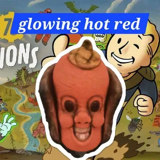 Hot Red Glowing