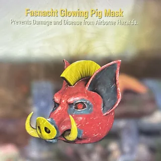glowing pig mask