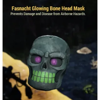 Fasnacht Glowing bone Head mask