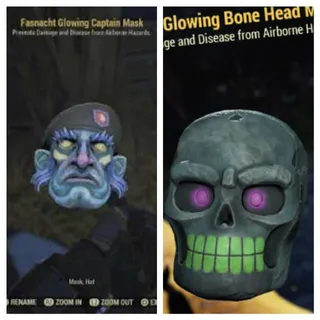 2 NEW GLOWING MASKS