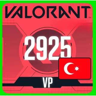 Valorant Giftcard - 2925 Valorant Points (TL) - VP TURKEY