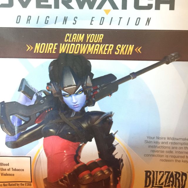 Overwatch Widowmaker Noire Skin. XBox One Games Gameflip