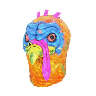 Glowing turkey mask