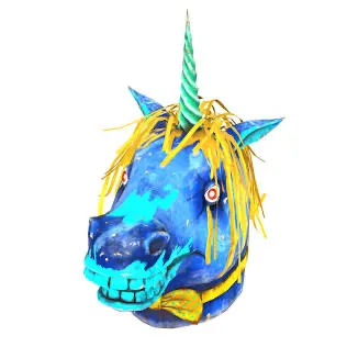 Glowing unicorn mask