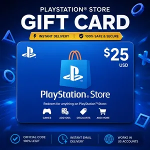 $25.00 USD PlayStation Store gift card 