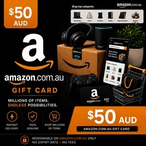 $50.00 AUD Amazon  gift card