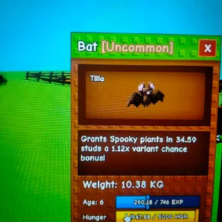 Semi Titanic Bat (71Kg) Grow a Garden