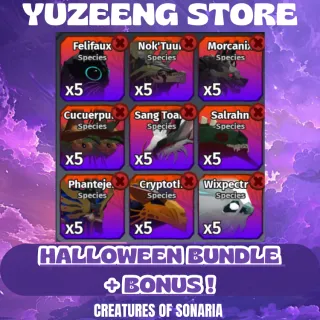 X5 HALLOWEEN CREATURES BUNDLE - Creatures of Sonaria Game