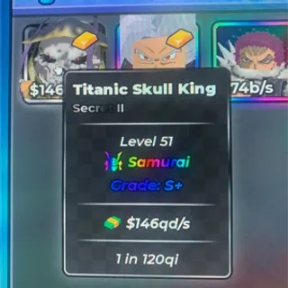 146qd/s Titanic Skull King Secret II