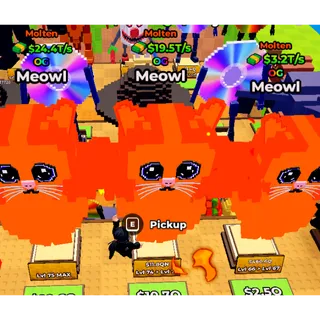 Kick a Lucky Block | 3 Molten Meowls
