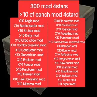 ×10 Of All Mods 4 Stars