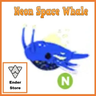 Neon Space Whale