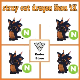Stray Cat Dragon Neon