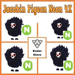 Jacobin Pigeon Neon