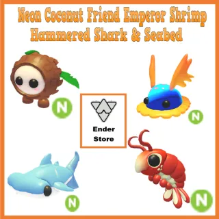 Neon Coconut friend, Emperor Shrimp