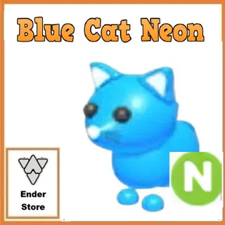 Blue Cat Neon