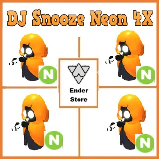 DJ Snooze neon
