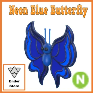 Neon Blue Butterfly
