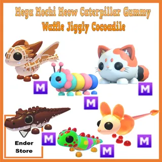 Mega Mochi Caterpillar Waffle Jiggly