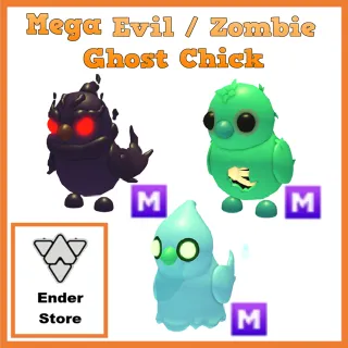 Mega Evil Zombie Ghost Chick