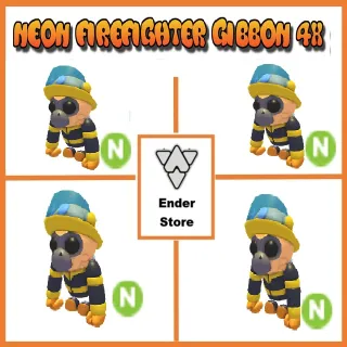 Neon Firefighter Gibbon