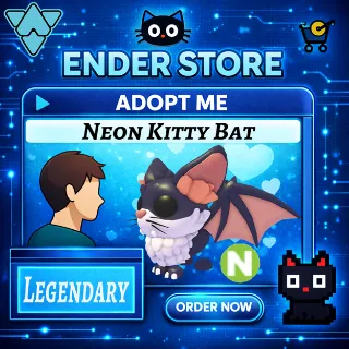 kitty Bat Neon