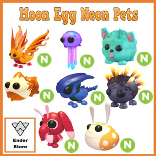 Moon Egg Neon Pets
