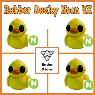 Rubber Ducky Neon 4X