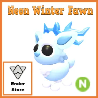 Neon Winter Fawn