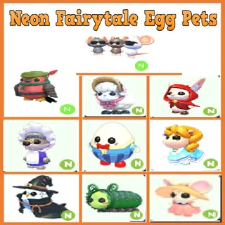  Neon Fairytale Egg pets