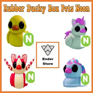 Rubber Ducky Box Pets Neon