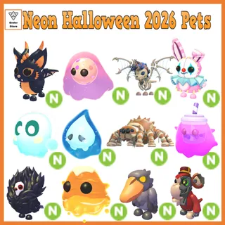 Neon Stray Skelicorn Bubble Halloween 2026 Pets