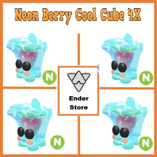 Berry Cool Cube neon 4X