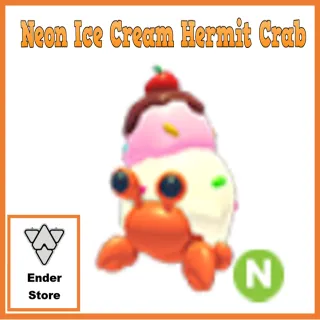 Ice Cream Hermit Crab Neon
