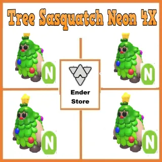 tree sasquatch neon