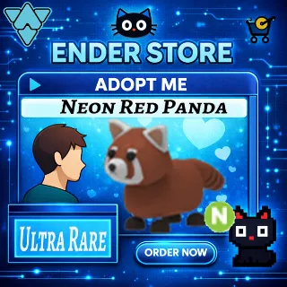 Neon Red Panda