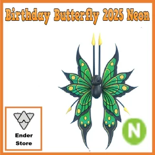 birthday butterfly 2025 Neon