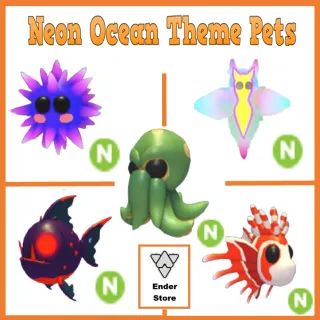 Neon Kraken, Dracula Fish, Lion Fish