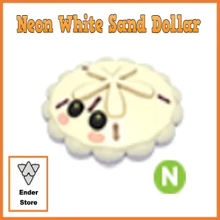 White Sand Dollar Neon
