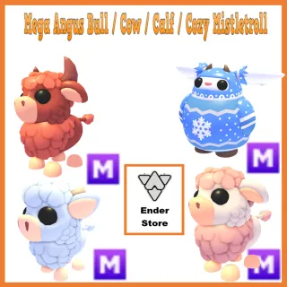 Mega Angus Bull Calf Cow & Cozy Mist