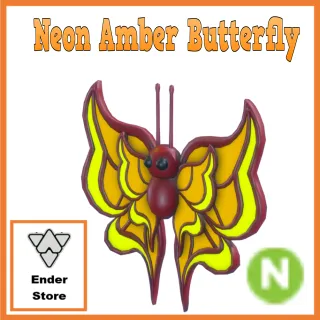 Neon Amber Butterfly