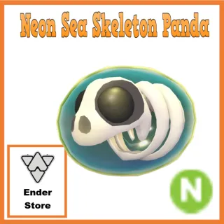 Neon Sea Skeleton Panda