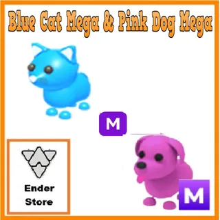 Blue Cat Mega And Pink Dog Mega