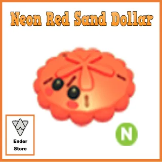 Red Sand Dollar Neon