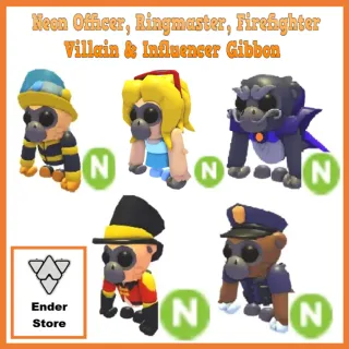 Neon Villain Officer Influen Gibbon