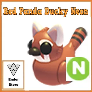 Red Panda Ducky Neon