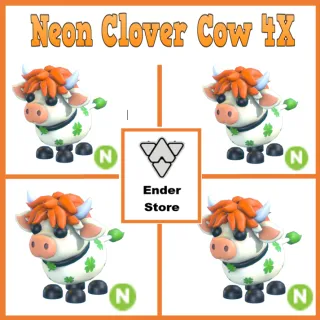 Neon Clover Cow