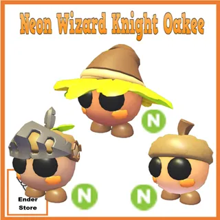 Neon Oakee Wizard Knight Pets