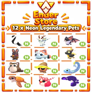 Neon Legendary Pets 12X Adopt me